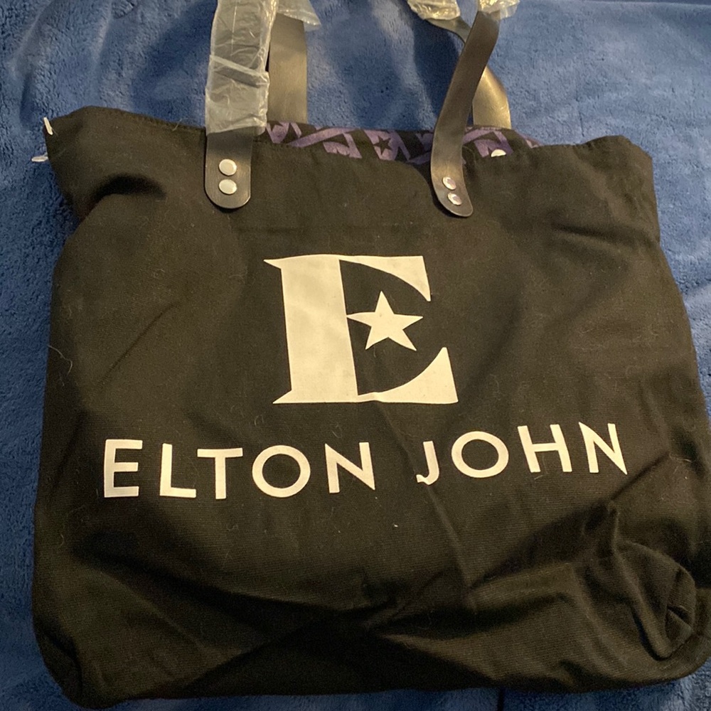 New Elton John canvas tote bag